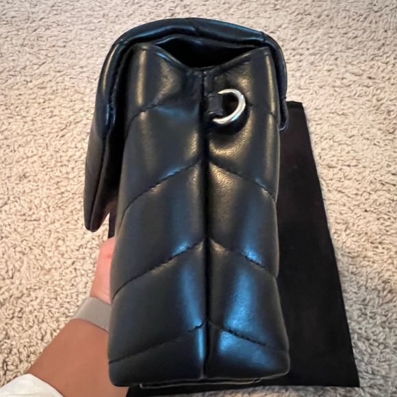 LOULOU TOY STRAP BAG IN QUILTED "Y" LEATHER - Picture 4 of 11